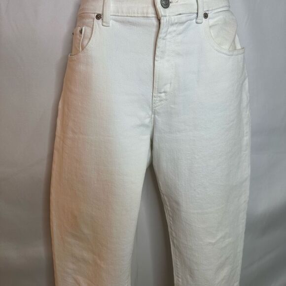 GAP White Girlfriend Mid Rise Jeans Size 6P - Picture 6 of 12